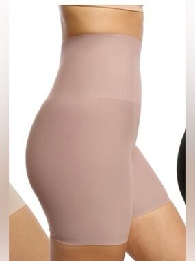 Skinnygirl High Waist Mauve Smoothers & Shapers Tummy and Thigh Shapewear Shorts